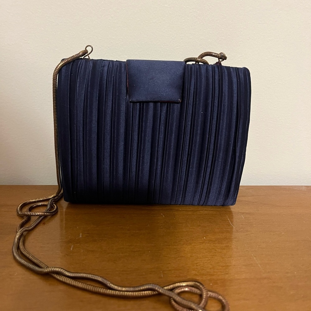 Vintage Lord & Taylor Royal Blue Crossbody Bag - Picture 3 of 7